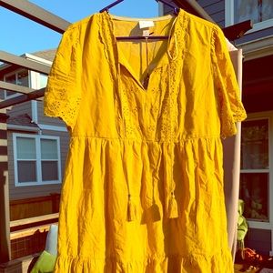 Knox Rose Mustard Bohemian Summer Dress